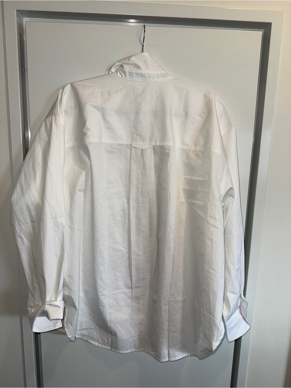 J.Crew Étienne oversized shirt in lightweight oxford white - Picture 4 of 5